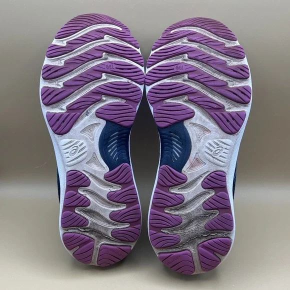 ASICS Gel Nimbus 23 Blue Purple Running Athletic Shoes - Women's Size 9 USED - Picture 9 of 10
